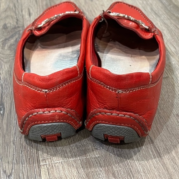 Prada EU36.5 (US6) Genuine Leather Loafers Silver Buckle - Picture 7 of 8